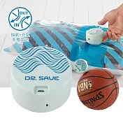 【摩肯】Dr.Save充抽氣二合一(充電款)真空機套組(含壓縮袋大L*2+小S*2組)/粉綠