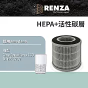 適用 One Amadana 130 (12坪-大台款) STPA-0207 空氣清淨機 高效HEPA+活性碳二合一濾網