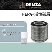 適用 One Amadana 130 (12坪-大臺款) STPA-0207 空氣清淨機 高效HEPA+活性碳二合一濾網