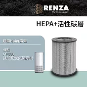RENZA濾網 適用Haier海爾 AP500雙偵測空氣清淨機 可替換AP500F-01 HEPA+除臭活性碳二合一濾網
