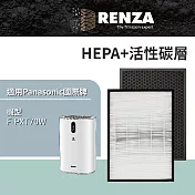 適用 Panasonic 國際牌 F-PXT70W 可替換F-ZXTP70W F-ZXTD70W HEPA+除臭活性碳濾網