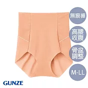 【日本GUNZE】高腰骨盆調整小褲(HZ2368-CMB) LL 膚