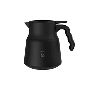 【HARIO】V60 VHSN系列雙層真空不鏽鋼保溫咖啡壺PLUS 03 800ml (2-6杯) 黑色VHSN80-B