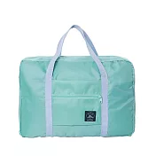 RAY FAIR 美好生活 行李箱拉桿折疊旅行袋手提袋肩背包 藍綠色