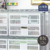 【臺灣KEYWAY】DT25 總理萬用收納籃-8.5L-12入