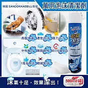 韓國SANDOKKAEBI山鬼怪-衛浴強力去汙漬濃密泡沫萬用清潔噴霧500ml/罐(浴室馬桶清潔劑,廚房流理臺泡泡慕斯,汽車輪胎除垢劑)