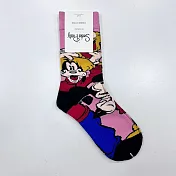 【Wonderland】經典卡通中筒襪(5色) FREE 粉色