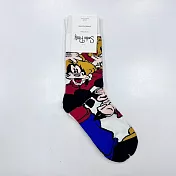 【Wonderland】經典卡通中筒襪(5色) FREE 白色