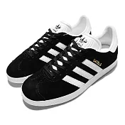 adidas 休閒鞋 Gazelle 黑 白 金標 麂皮 復古 百搭 男鞋 女鞋 三葉草 愛迪達 BB5476