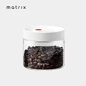 Matrix真空保鮮玻璃密封罐-0.4L-白