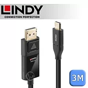 LINDY 林帝 主動式 USB3.1 Type-C to DisplayPort HDR 轉接線 3m (43303)
