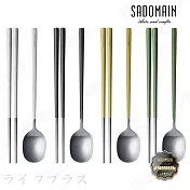 仙德曼露營316不鏽鋼餐具組-4套入(附收納袋)X1盒組