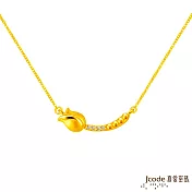 J’code真愛密碼金飾 微笑鬱金香黃金項鍊