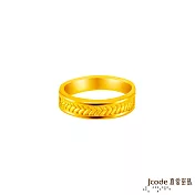 J’code真愛密碼金飾 有你的歲月黃金男戒指