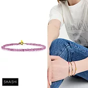 SHASHI 紐約品牌 Natasha 天然彩寶手鍊 微顆粒款 粉紅碧璽手鍊