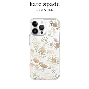 【kate spade】iPhone 14 (iPhone16e通用)精品手機殼 金色年華