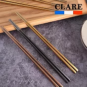 CLARE晶鑽316不鏽鋼鈦筷-23cm-5雙入X1組