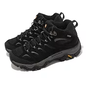 Merrell 登山鞋 Moab 3 Mid GTX 女鞋 黑 灰 防水 郊山 越野 戶外鞋 ML036308