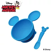 Bumkins 迪士尼寶寶矽膠餐碗組- 藍色米奇