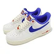 Nike Wmns Air Force 1 07 LX 女鞋 白 藍 Command Force 奶油底 DR0148-100