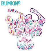 Bumkins 防水圍兜兜(三件組) 水彩畫