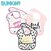Bumkins 防水圍兜兜(三件組) 愛心派對