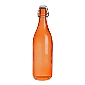 《EXCELSA》扣式密封玻璃水瓶(橘1L) | 水壺
