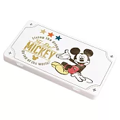 【Disney 迪士尼】隨身口罩收納盒 復古風 奇奇蒂蒂 零錢收納 收納盒 (18.4*10.4*1.5cm) 我是米奇