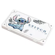 【Disney 迪士尼】隨身口罩收納盒 復古風 奇奇蒂蒂 零錢收納 收納盒 (18.4*10.4*1.5cm) 花花史迪奇