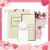 Jo Malone 地中海花園合歡花/水仙香水禮盒組-兩款可選[50ml+浪漫玫瑰花束](附提袋)-情人節獻禮-國際航空版 水仙