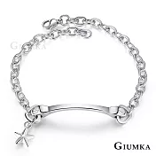 GIUMKA鋼飾手鍊簡約風格手鏈銀色玫金色飾品推薦單個價格 MH05007 22 銀色