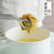 【家事問屋】日本製全不鏽鋼長柄鋸齒型瀝油夾(全長30cm)-原廠公司貨