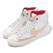 Nike Wmns Blazer Mid PRM 女鞋 白 粉紅 CNY 毛茸茸 兔年 FD4342-181