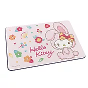 Sanrio 三麗鷗 軟式珪藻土吸水地墊 兔年凱蒂 地墊 珪藻土 (60*40*0.5cm) 粉紅花兔