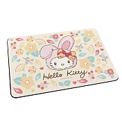 Sanrio 三麗鷗 軟式珪藻土吸水地墊 兔年凱蒂 地墊 珪藻土 (60*40*0.5cm) 春暖花兔