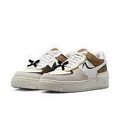 NIKE AF1 SHADOW 女休閒鞋-白棕-FB1857111 US8.5 白色