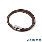 &MORE愛迪莫 Mega Power 經典鈦鍺手環- S 咖啡