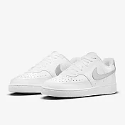 Nike Court Vision Low 皮革 女休閒鞋-白銀-CD5434111 US5 白色