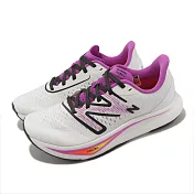 New Balance 競速跑鞋 FuelCell Rebel V3 D 女鞋 寬楦 白 黑 NB WFCXCW3-D