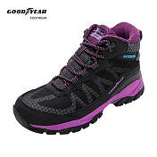 【Goodyear 固特異】戶外趣W2 女款郊山健行鞋 / GAWO32500 JP23.5 黑紫