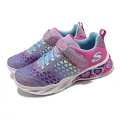 Skechers 童鞋 S Lights-Sweetheart Light 中童 紫 燈鞋 愛心 302312LPRMT