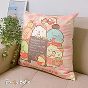 義大利Fancy Belle 麂皮靠墊 45x45cm 角落生物-草莓營業中