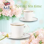 【A&L】骨瓷咖啡對杯禮盒組-曙光