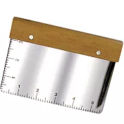 《FOX RUN》木柄測量切麵刀 |  麵糰 烘焙切麵刀麵團刀 切麵刀