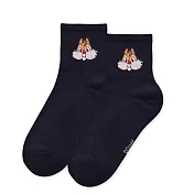 【ONEDER 旺達棉品】Disney中統羅紋襪 迪士尼長襪 皮克斯三眼怪 維尼中筒襪 台灣製棉襪 女襪- 迪士尼蒂蒂 CD-A310