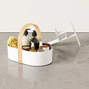 《Umbra》Bellwood木柄收納提籃 | 整理籃 置物籃 儲物箱 - 雲朵白