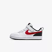 Nike Court Borough Low 2 PSV [BQ5451-110] 中童 休閒鞋 運動 皮革 穿搭 白紅