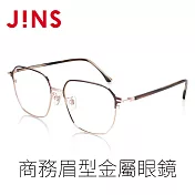 JINS 商務眉型金屬眼鏡(AUMF22S137) 棕色