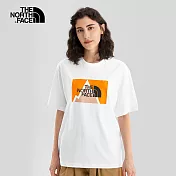 The North Face U LOGO PLAY COLOR BLOCK S/S TEE AP 男女短袖上衣-白-NF0A7WDYFN4 L 白色