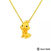 Disney迪士尼系列金飾 黃金墜子-可愛桑普兔款 送玫瑰鋼項鍊
